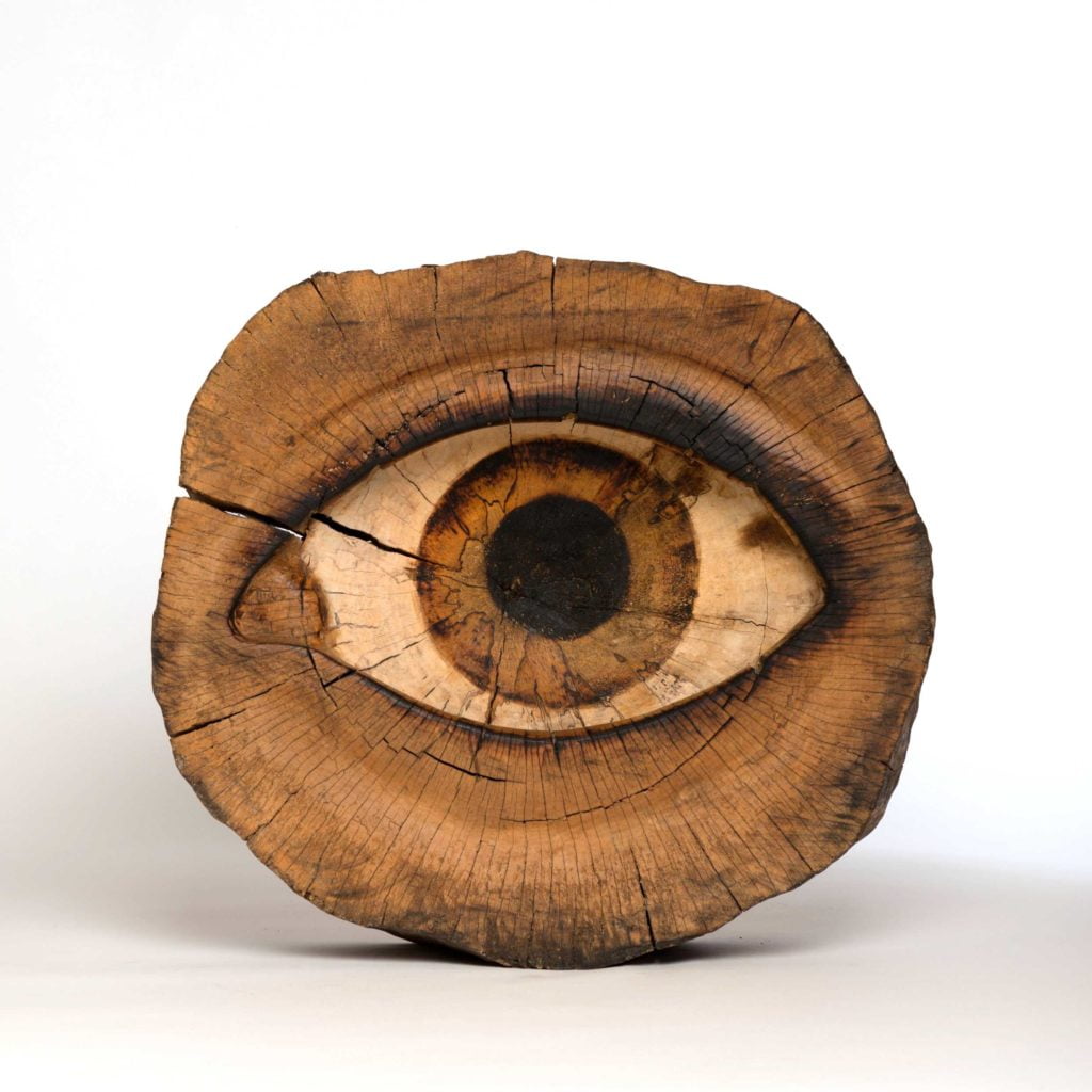 Skulptur „Auge II“ von Andreas Mathes
