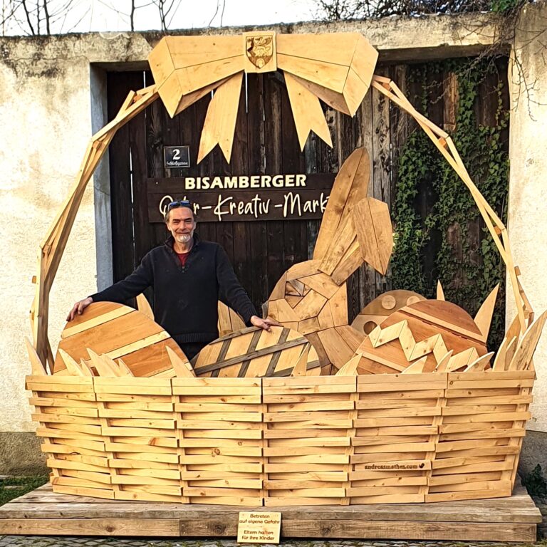 Vermutlich größtes Osterkörbchen Österreichs erneut in Bisamberg zu sehen